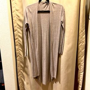 Tan long cardigan